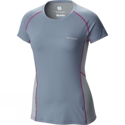 Camisa Columbia Freeze Degree III Manga Corta Mujer Gris - Chile YWP614320